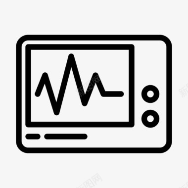 医院形象设计心脏监护仪医生医院图标图标
