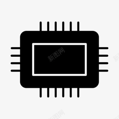 RFID芯片微芯片存储器外部存储器图标图标