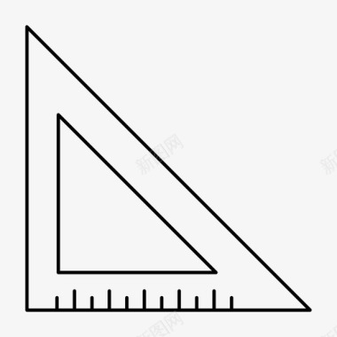 正方形背景设置正方形教育测量图标图标