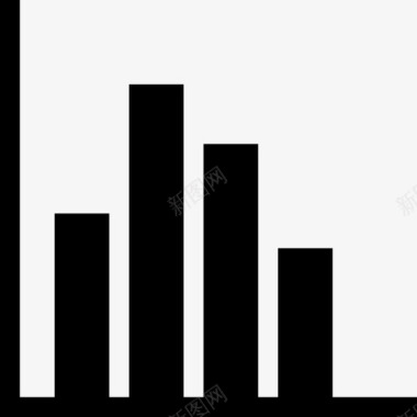 展示商业信息统计条形图数据图标图标