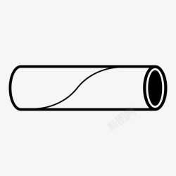 厕纸卷空厕纸卷浴室纸箱图标高清图片