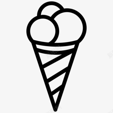 蛋卷冰淇淋蛋卷食物图标图标
