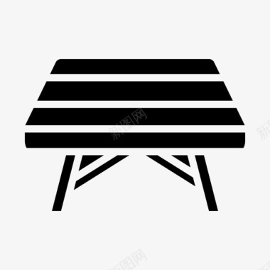 木桌餐桌家具图标图标