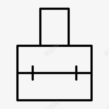 商务工作洽谈公文包包商务图标图标