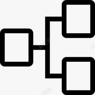 cad结构图水平图组织金字塔图标图标