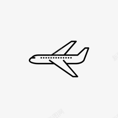 航空飞机小飞机机场图标图标
