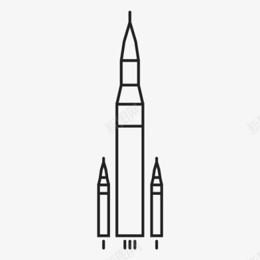 宇宙飞船火箭航天飞机图标图标