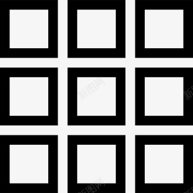 网格正方形桌子图标图标
