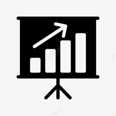商务步骤图表增长董事会业务图标图标