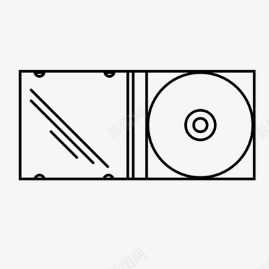 封面设计矢量免费下载光碟盒光碟封面图标图标