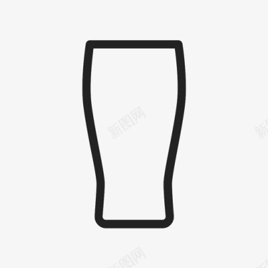 帝国啤酒品脱饮料玻璃杯图标图标