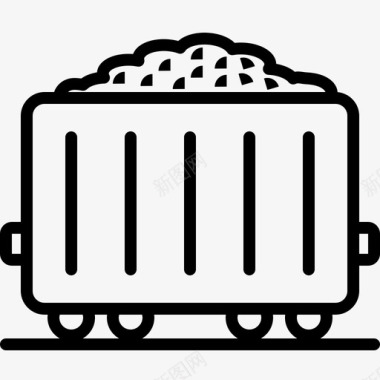 煤石煤化石燃料图标图标