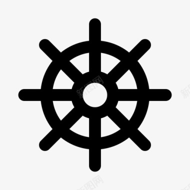 船舵航海海盗图标图标