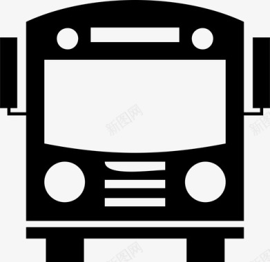 公共交通标识公共汽车公共汽车学校驾驶图标图标