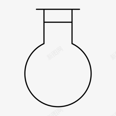 化学佛罗伦萨烧瓶化学教育图标图标