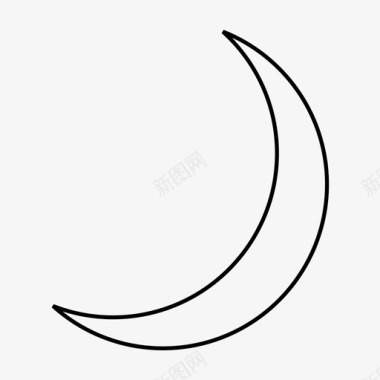 月亮晚安相位图标图标