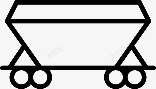 铁路道口运输货物物流图标图标