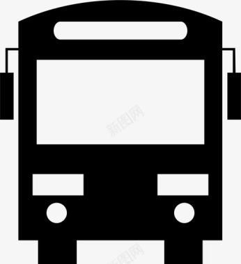 公共交通标识公共汽车公共汽车学校驾驶图标图标