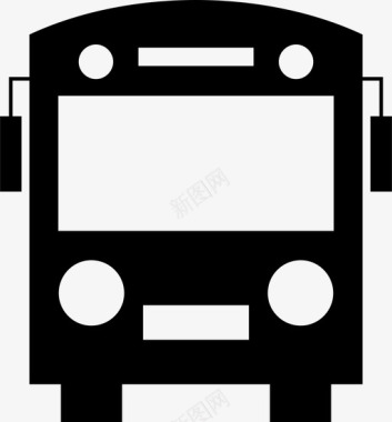 公共交通标识公共汽车公共汽车学校驾驶图标图标