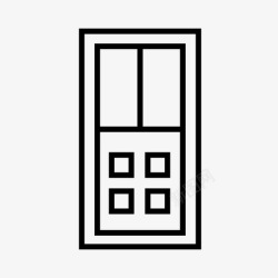 铝木门窗门房门窗图标高清图片