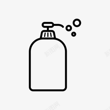 洗手液洗发水沐浴露清洁剂图标图标