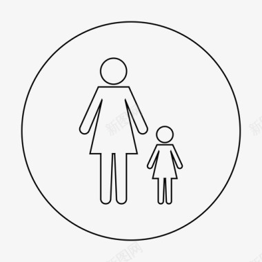 大家庭家庭家庭成员幸福图标图标
