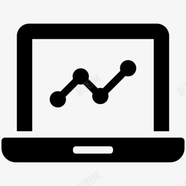 统计图表笔记本电脑图标图标