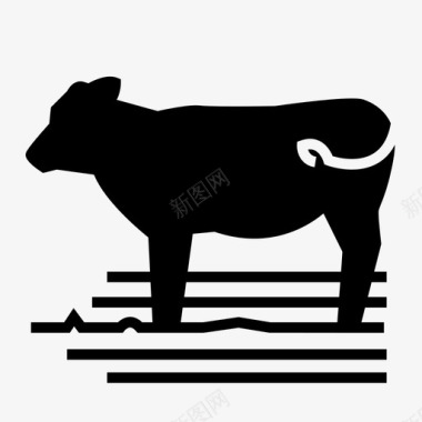 牛动物奶制品图标图标