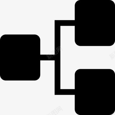 分层结构图水平图组织金字塔图标图标