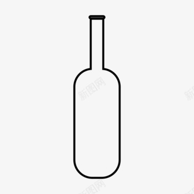 周年庆祝酒瓶庆祝饮料图标图标
