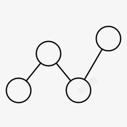 简单的折线图折线图数据图表图标高清图片