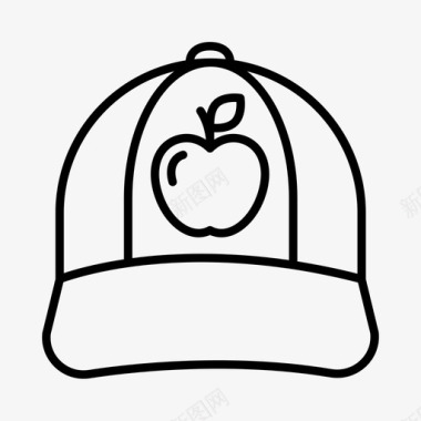 曼哈顿大苹果帽子帽子曼哈顿图标图标