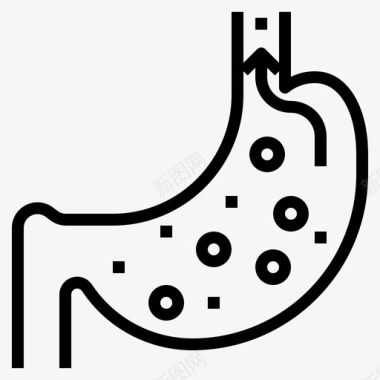 酸醋胃食管反流酸消化图标图标