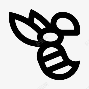 蜜蜂大黄蜂昆虫图标图标