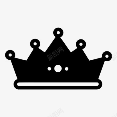 王子和公主皇冠国王公主图标图标