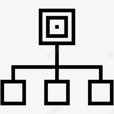 公司风采层次结构网络组织结构图标图标