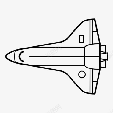 飞行器航天飞机载人可重复使用的飞行器图标图标