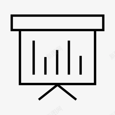 条形素材演示分析条形图图标图标