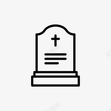 一座纪念碑死亡葬礼图标图标