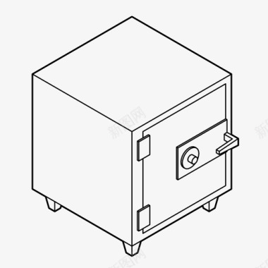 保安保险箱银行钱图标图标