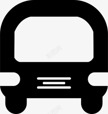 公共标识红公共汽车汽车司机图标图标