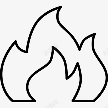 大火火焰自然生态图标图标