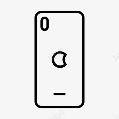 iphonex背面苹果机身图标图标
