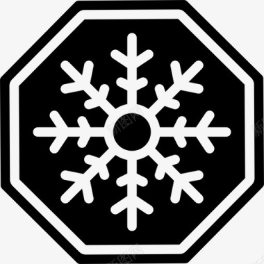 雪冰上警告健康安全图标图标