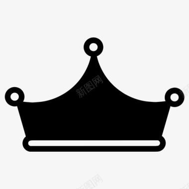 王子和公主皇冠国王公主图标图标