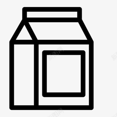 牛奶盒食品产品图标图标