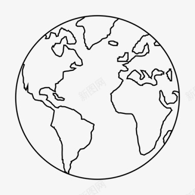 星球世界地球星球图标图标