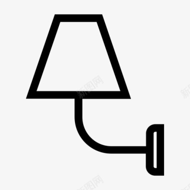 壁灯灯具图标图标