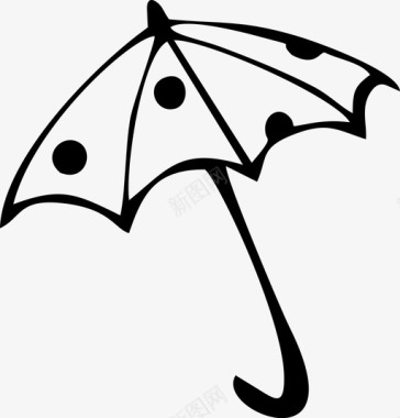 雨伞在房子里图标图标