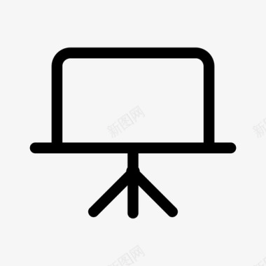 艺术展板演示文稿投影仪板图标图标